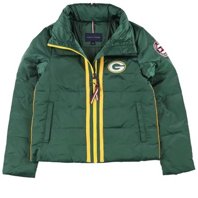 Tommy Hilfiger Womens Green Bay Packers Puffer Jacket