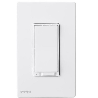 Monoprice Wireless Smart In-Wall On/Off Dimmer Light Switch With Wall Plate, Works with Alexa and Google Home, No Hub Required
