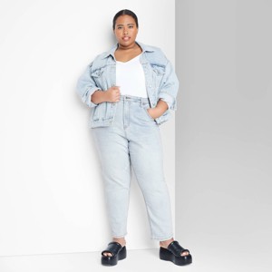 Women's Super-High Rise Tapered Jeans - Wild Fable™ - 1 of 3