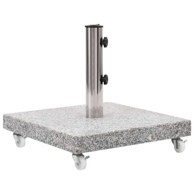 VidaXL Parasol Base Granite 66.1 lb Square Gray