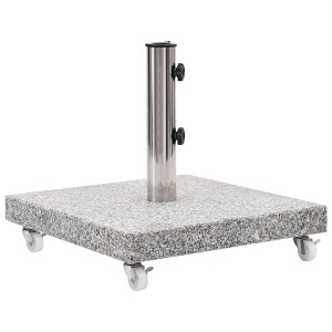 VidaXL Parasol Base Granite 66.1 lb Square Gray - 1 of 4
