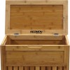 Redmon Bamboo Top Load Clothes Hamper, Full Size with Hinged Lid and Handles - 4 of 4