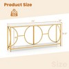 Costway 2-Tier Faux Marble Top Console Table 71" Narrow Console Table for Entryway - 3 of 4