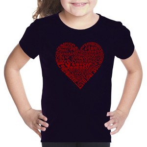 LA Pop Art Love Yourself - Girl's Word Art T-Shirt - 1 of 4