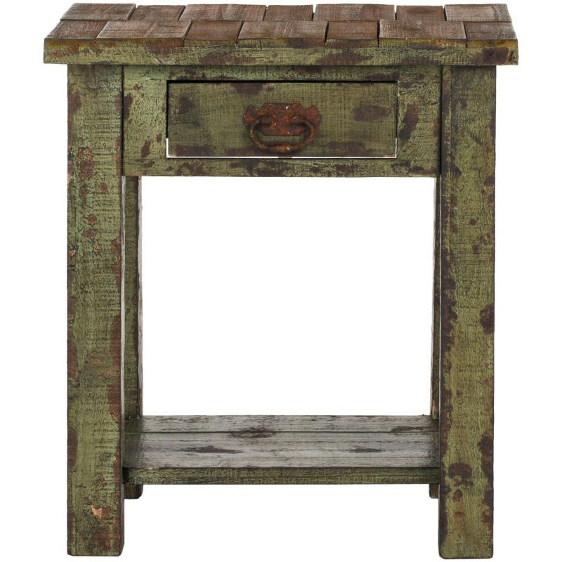 Alfred End Table - Antique Green - Safavieh., 1 of 10