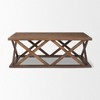 HomeRoots 48" Brown Solid Wood Geo Frame Coffee Table - 4 of 4