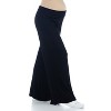 24seven Comfort Apparel Women's Maternity Comfortable Lounge Pants-Black-L - 2 of 4