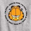 Boys' - Garfield - I'm Fine This Is Fine Graphic Long Sleeve Fleece Sweatshirt - 2 of 4