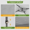 11 x 11 Feet Outdoor Gazeb with Mosquito Netting Outdoor Canopy Shelter with Double Roof - 4 of 4