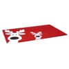 HomeRoots 24" X 36" Red White And Black Christmas Reindeer Outdoor Coir Door Mat - 4 of 4