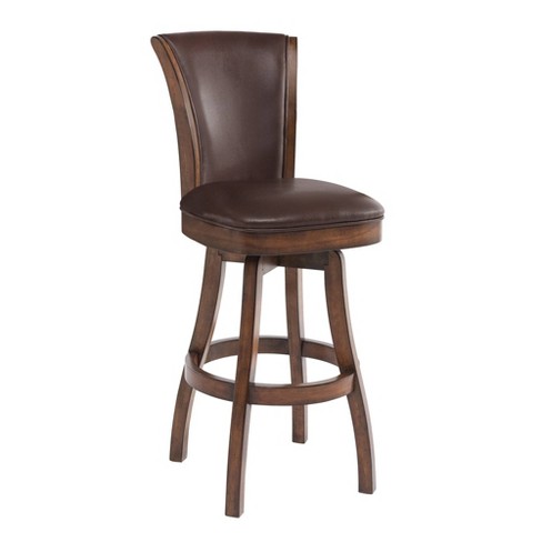 Armen Living Raleigh Swivel Counter Height Barstool - Kahlua ...