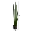 Nearly Natural 3.5-ft Artificial Sansevieria Snake Plant - 2 of 3