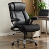 Dsvimoy Task and Office Chair Big and Tall Executive Chair with Flip Up Armrest for Office, Black, 32"*26.4"*17.6" - 2 of 4