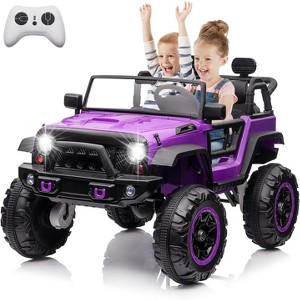 24V 2 Seater Ride On Car, Electric Truck for Big Kids Ages 3-8, Ride On Toy with 5.5MPH Max Speed, Remote Control - 1 of 4