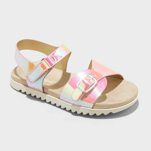 Iridescent sandals best sale