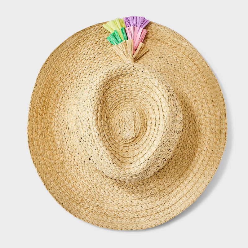 Girls' Paper Straw Cowboy Hat - art class™, 3 of 7