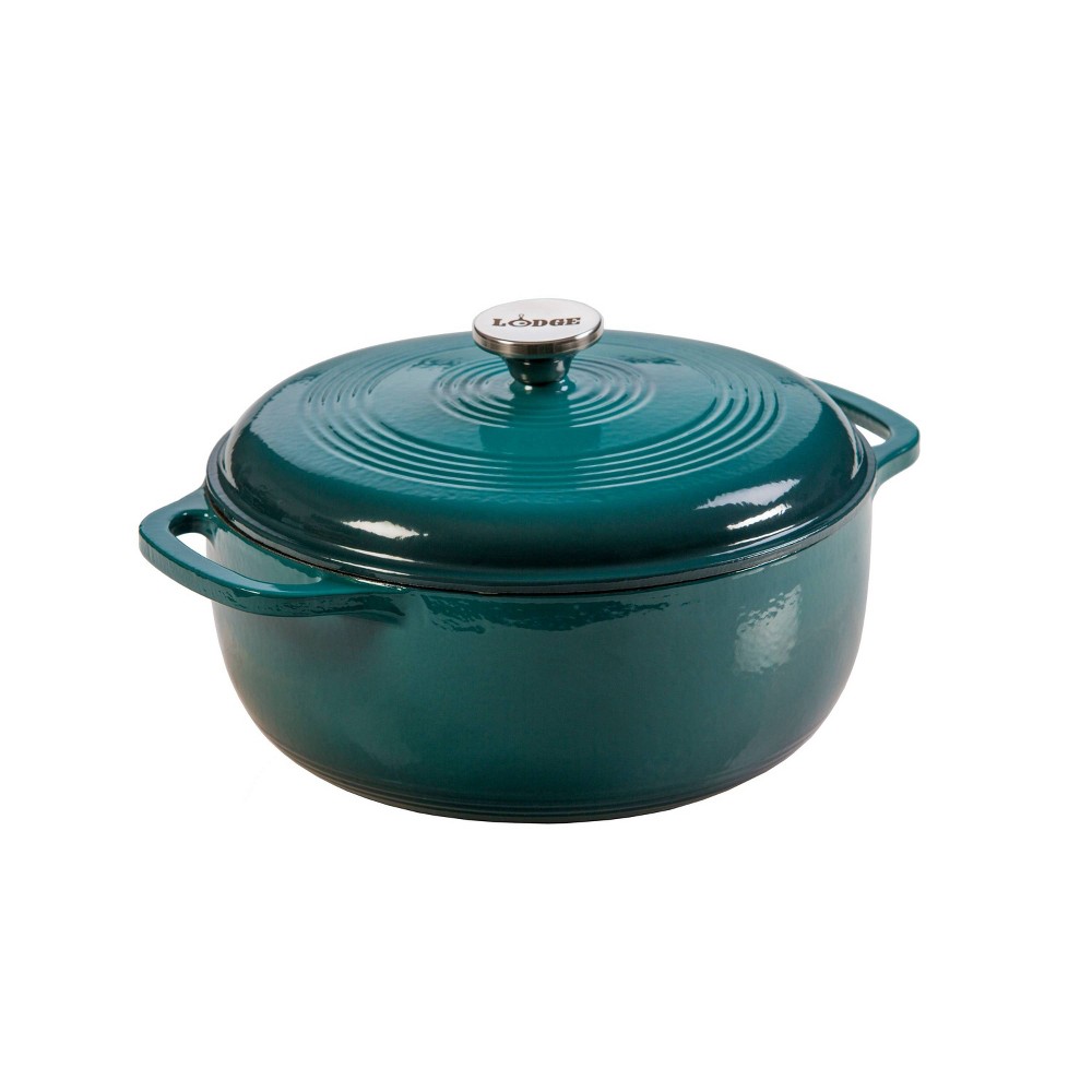 Lodge L10DO3 7 Qt. Pre-Seasoned Cast Iron Dutch Oven with Spiral Bail Handle