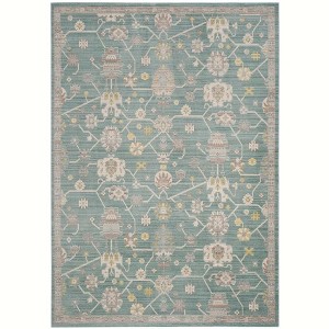 Valencia VAL116 Power Loomed Accent Rug Steel Blue 3' X 5' - Safavieh. - 1 of 4