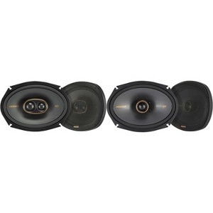 Kicker 51KSC69304 KS-Series 6x9" 3-way Speakers with 1" and .75" tweeters w/ 51KSC6904 6x9" 2 Way Coaxial Bundle - 1 of 4