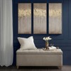 VisioGear 3PCS Gold Foil Abstract Canvas Wall Art Set, Abstract Pictures for Hallway Office Wall Decor, Taupe, 35"*15"*1.5" - 4 of 4