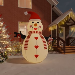VidaXL Inflatable Snowman with LEDs 10 ft - 1 of 4