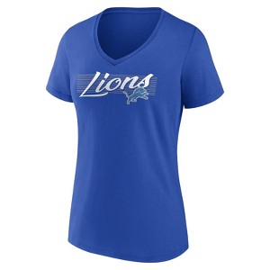 NFL Detroit Lions Women's Short Sleeve V-Neck T-Shirt - 1 of 3
