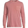 Lands' End Men's Super-T Long Sleeve T-Shirt with Pocket - 3 of 3