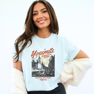 Simply Sage Market Yosemite National Park Sierra Nevada Garment Dyed Tee - 1 of 4