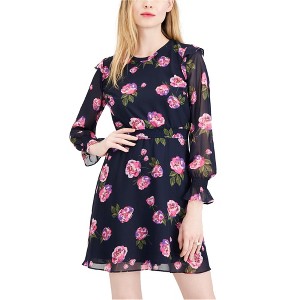maison Jules Womens Floral Fit & Flare Dress - 1 of 1