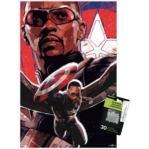 Trends International Marvel Captain America: Brave New World - Sam Unframed Wall Poster Prints - 1 of 4