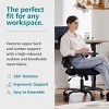 Tall Office Desk Chair,Adjustable Height Arm Office Chair With Rollerblade Wheels Counter Height Table And Chair-Cuddlewood - 4 of 4