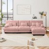 NicBex Couches for Living Room 3-Seater Sofa Cloud Couch Comfy Chenille Upholstered Modular Deep Seat Sofa with 5 Pillows and Ottoman - 4 of 4