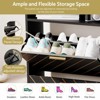 Freestanding Shoe Cabinet with 4 Flip Drawers & 2 Open Shelves, 8-Tier Narrow Hidden Shoe Rack for Heels, Wooden Shoes Rack for Entryway, Hallway - 3 of 4