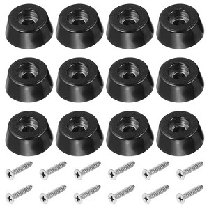 Unique Bargains Rubber Non-Slip Shock Absorption Durable Furniture Pads 12 Pcs - 1 of 4