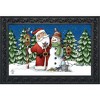 Briarwood Lane Doormat 30x18 Indoor Outdoor Santa and Snowman Christmas For Christmas Doormat - 2 of 4