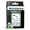 MasterPieces Officially Licensed NFL Seattle Seahawks - 6 Piece D6 Gaming Dice Set Ages 6 and Up - 2 of 4