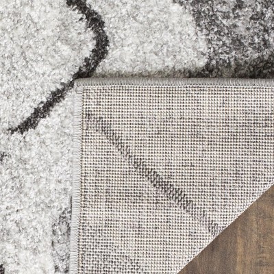 Reversible Hand-Knotted Chic Gray Synthetic Rug 4' x 6'
