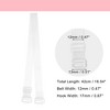 Unique Bargains ABS Non-Slip Adjustable Invisible Clear Bra Shoulder Strap with Plastic Hook Transparent 2 Pair - 4 of 4