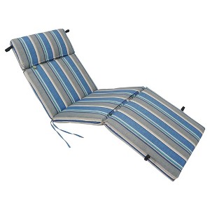 Blazing Needles, 72-inch by 24-inch Patterned Polyester Outdoor Chaise Lounge Cushion - 1 of 1