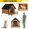 Outdoor & Indoor Insulated Dog House with Porch ¨C Weatherproof, Anti-Bite Large Dog Shelter, All-Season Comfort - 2 of 4