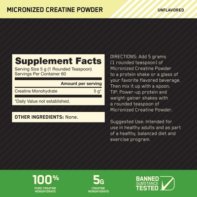 Micronized Creatine Monohydrate Powder for Muscle Building Support