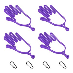 Unique Bargains Plastic Golf Gloves Stretcher with Aluminum Alloy Hanging Hooks 4 Pcs - 1 of 4