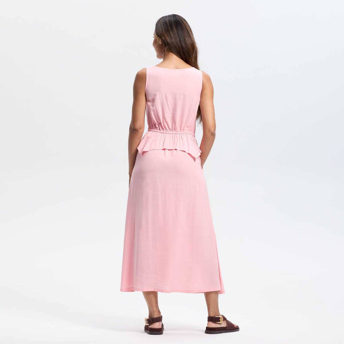Женские платья Universal Thread Women's Sleeveless Drawstring Waist A-Line Dress - Universal Thread™ Pink L — фото 2