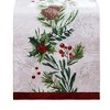 Holly Berry Flourish Holiday Fabric Table Runner- Multicolor - 14x70 - Elrene Home Fashions - 2 of 3