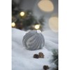 Syemin Decorative Objects Christmas Ball Ornaments Glass Decorative Hanging Ball Christmas Tree Ornaments Set of 6, Silver, 3.9"*3.9"*3.9" - 4 of 4