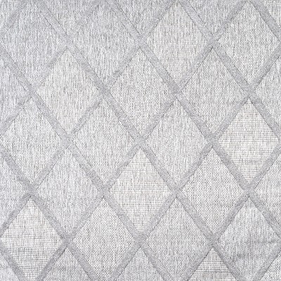 Salines 5' Square Light Gray Synthetic Trellis Rug