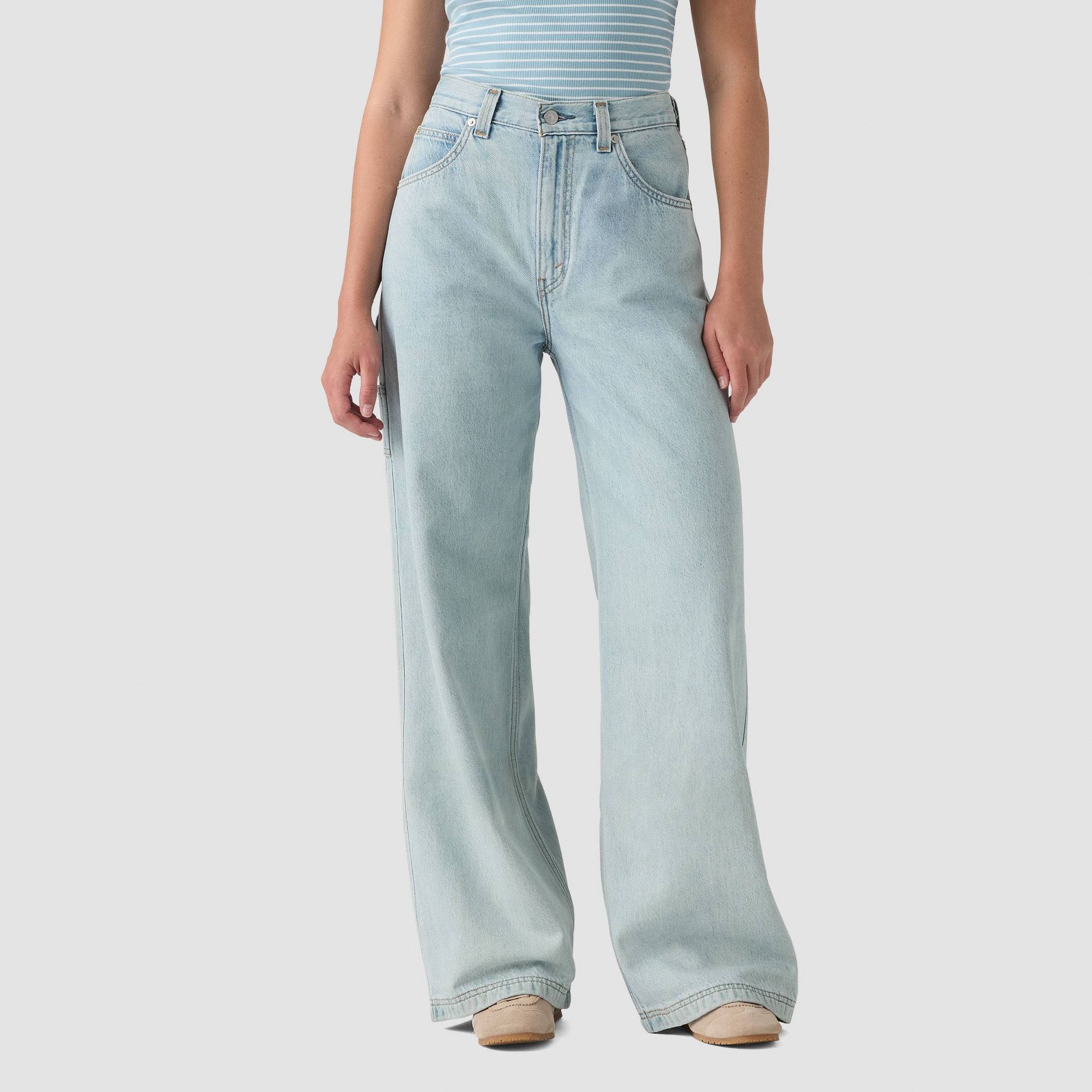 Levi's® Women's Cinch Baggy Jeans Light Blue Denim 28