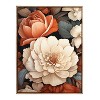 Kate & Laurel All Things Decor 31.5"x41.5" Sylvie Beaded Romantic Ivory and Peach Flora Framed Canvas by The Creative Bunch Studio Gold - 2 of 4