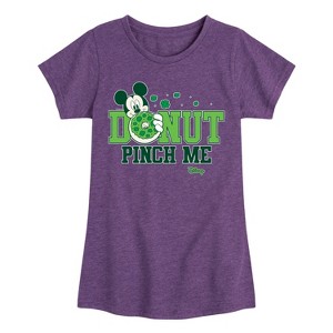 Girls' - Disney - Donut Pinch Me Fitted Short Sleeve Graphic T-Shirt - 1 of 4
