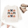 Coquette Black Bow Pumpkin Chart - Youth Graphic Sweatshirt - 2 of 4